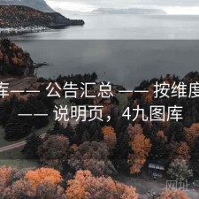 99图库—— 公告汇总 —— 按维度浏览 —— 说明页，4九图库