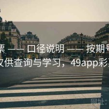49彩票 —— 口径说明 —— 按期号 —— 仅供查询与学习，49app彩票