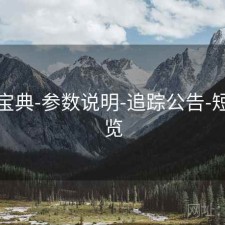 六合宝典-参数说明-追踪公告-短期速览