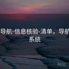 0149导航-信息核验-清单，导航信息系统